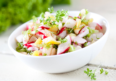 Radieschen-Apfel-Salat